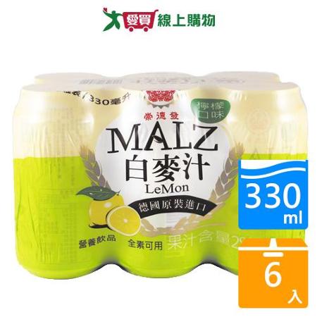 崇德發白麥汁檸檬口味330ML*6