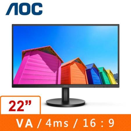 AOC  22B3HM 22型 窄邊框螢幕(FHD/HDMI/VA)