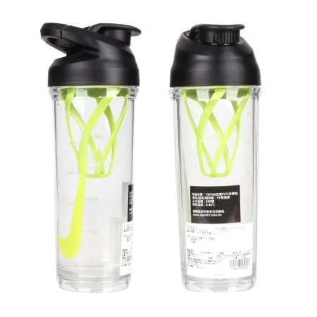 NIKE 雪克水壺24OZ-慢跑 路跑 自行車 單車 運動 登山 700ML 透明黑綠