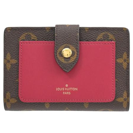 Louis Vuitton LV M69433 JULIETTE 經典花紋釦式零錢中夾.紫紅 現貨
