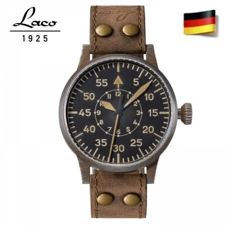 【Laco 朗坤】傳家寶系列PADERBORN 861932 42mm｜德國錶 機械錶  軍錶 飛行錶 男/女錶