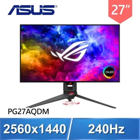 ASUS 華碩 ROG Swift PG27AQDM 27型 240Hz 2K 電競螢幕