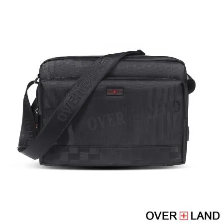 OVERLAND - 美式十字軍 - 經典格紋拼接多層斜背包 - 5732