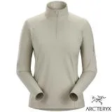 【ARCTERYX 始祖鳥】女 Rho LT Zip Neck 彈性透氣登山健行保暖排汗衣/X000006295 生態綠