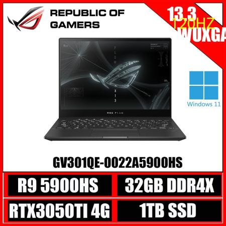 ◤ASUS ROG Zephyrus◢ Flow X13 GV301QE-0022A5900HS 日蝕灰 