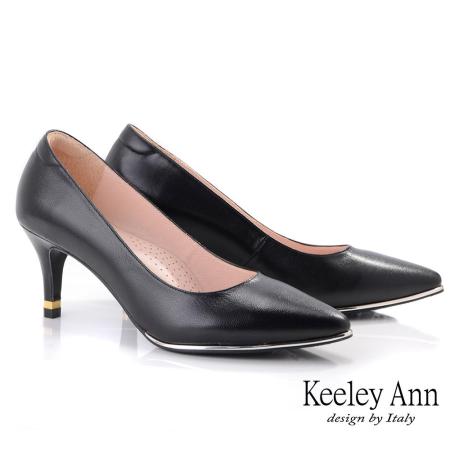 Keeley Ann 
MIT全真皮素面中跟鞋