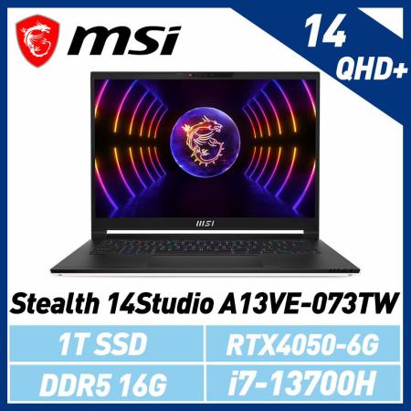 msi微星 Stealth 14Studio A13VE-073TW 14吋 電競筆電