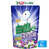白鴿天然濃縮抗菌洗衣精補充包-茉莉麝香抗病毒低泡2000gx6入(箱)【愛買】