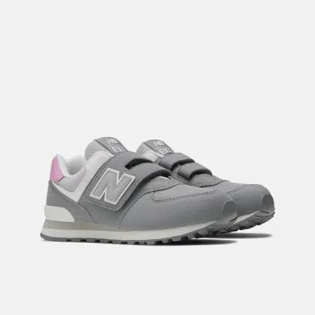 New Balance 574  中大童休閒鞋-灰-PV574MG1-W