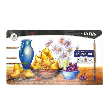 LYRA 林布蘭專業鐵盒裝油性色鉛筆72色/ 盒2001720 8113374 - friDay購物