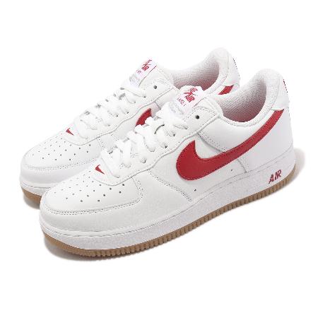 Nike 休閒鞋Air Force 1 Low Retro 白紅膠底復古男女鞋AF1 DJ3911-102