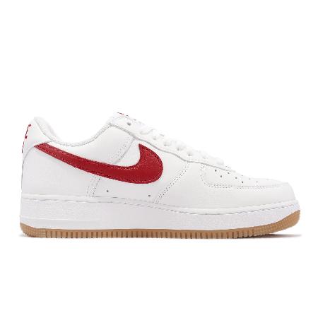 Nike 休閒鞋Air Force 1 Low Retro 白紅膠底復古男女鞋AF1 DJ3911-102