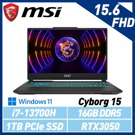 【13代新機】MSI 微星 Cyborg 15 A13UDX-210TW 15吋 電競筆電
