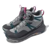 Merrell 登山鞋 Siren 4 Mid GTX 女鞋 灰 湖水綠 防水 越野 戶外 郊山 ML037284