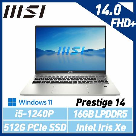 【送1000遠傳幣】MSI 微星  Prestige 14Evo B12M-408TW 14吋 商務筆電