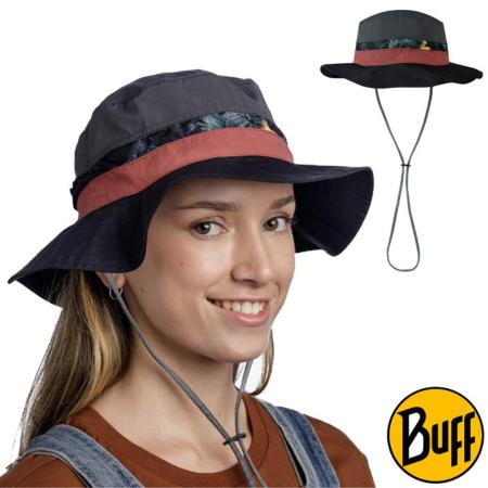 【西班牙 BUFF】可收納圓盤帽.高防曬 Booney Hat 抗UV防晒遮陽帽/131297-999 神祕叢林