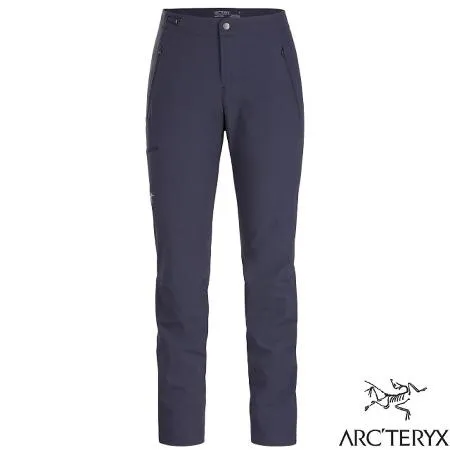 【加拿大 ARCTERYX 始祖鳥】女 Gamma 輕量彈性耐磨快乾軟殼長褲.登山健行褲/30602 黑寶石