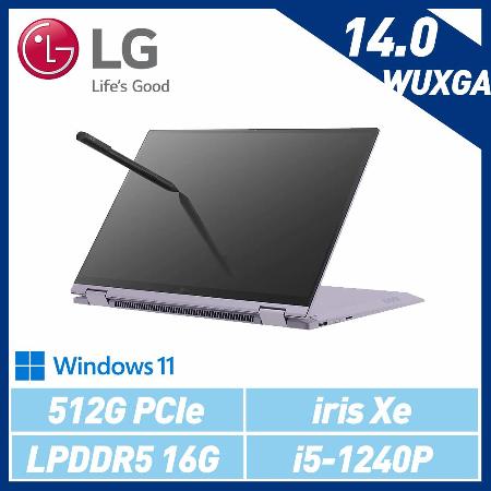 LG gram 14T90Q-G.AR56C2 紫  14吋翻轉觸控筆電(i5-1240P/8G/512G SSD)