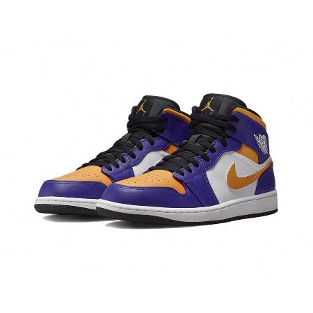 Air Jordan 1 Mid Lakers 湖人隊 紫黃 高筒 DQ8426-517