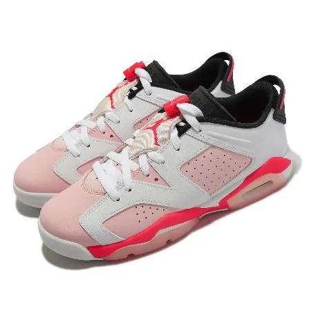 Nike 休閒鞋 Air Jordan 6 Retro Low GS 大童 女鞋 泡泡糖粉 768878-102