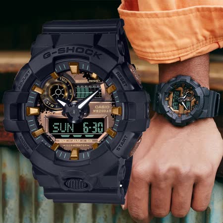 G-SHOCK 
強悍風格雙顯腕錶