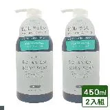 日本 第一石鹼 純感植物性沐浴乳 滋潤型 450ml(淨白花香) 2入組