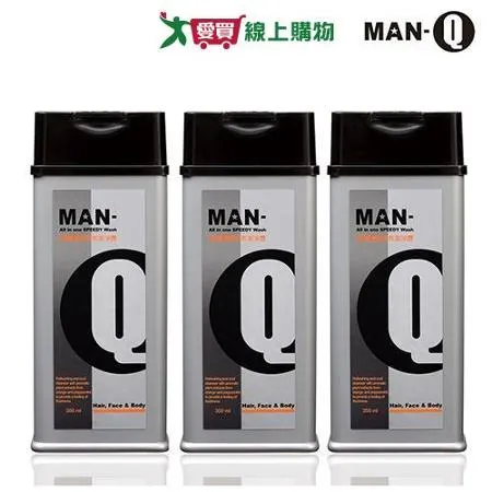 MAN-Q S2柑橘薄荷全效潔淨露x3入 350ml/入