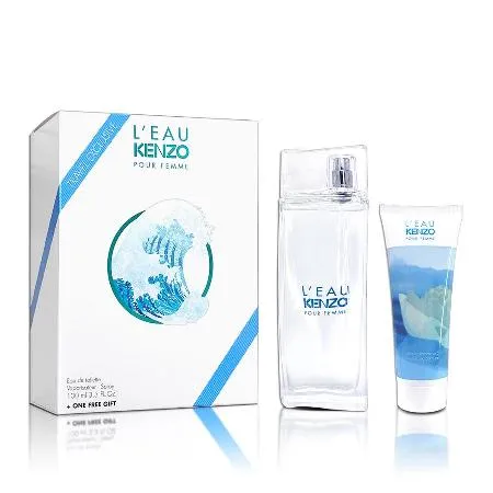 KENZO 水之戀女性淡香水 100ML 禮盒 (淡香水100ML+身體凝膠75ML)