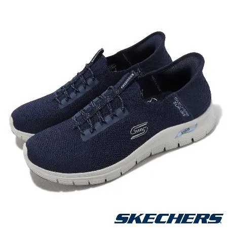 Skechers 休閒鞋 Arch Fit Vista-Aspiration Slip-Ins 女鞋 藍 套入式 緩衝 104379NVY