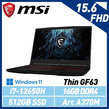 MSI 微星  Thin GF63 12HW-010TW 15吋 電競筆電