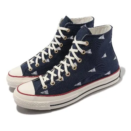 Converse 休閒鞋 Chuck 70 HI 男鞋 女鞋 藍 海軍藍 奶油底 高筒 帆布鞋 三星標 1970 A04965C