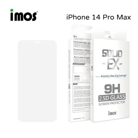 imos 滿版透明玻璃保護貼 - iPhone 14 Pro Max