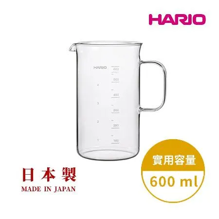 HARIO 經典燒杯系列 經典燒杯咖啡壺600ml BV-600