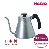 HARIO V60菲特系列 白金不鏽鋼菲特細口壺800ml VKF-120-HSV