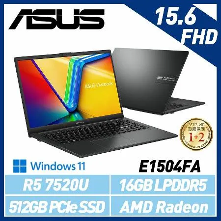 ASUS 華碩 Vivobook Go E1504FA-0081K7520U 15吋 效能筆電