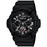 CASIO G-SHOCK 低調時尚 雙顯男錶 耐衝擊 防水200米 (GA-201-1ADR)