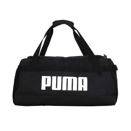 PUMA CHALLENGER運動中袋-側背包 裝備袋 手提包 肩背包 黑白