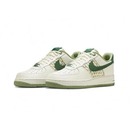 【SPLY】Nike Air Force 1 Low NAI-KE Green 編織 白綠 男鞋 FN0369-100