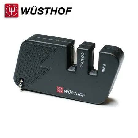 《WUSTHOF》德國三叉牌 攜帶型二段式磨刀器_黑