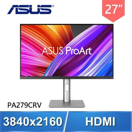 ASUS 華碩 ProArt PA279CRV 27型 4K IPS USB-C 專業繪圖螢幕