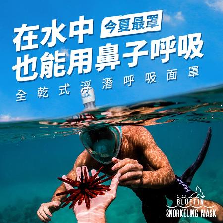 熱銷 BLUEFIN 全罩式浮潛呼吸面罩