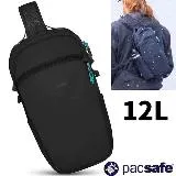 【澳洲 Pacsafe】Eco Anti-Theft 防盜斜背包12L.單肩胸包.RFID護照包/41103138 黑