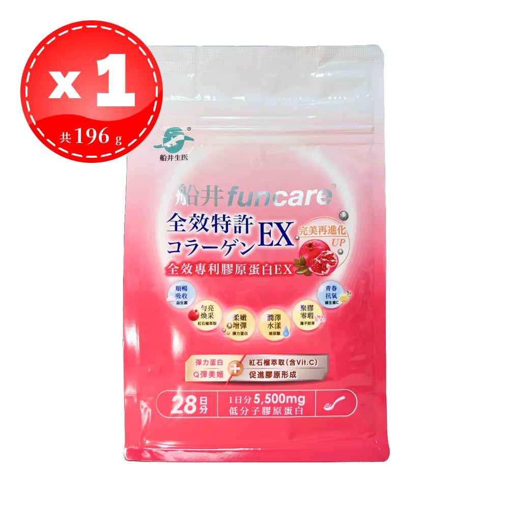 【船井生醫】 funcare 全效專利膠原蛋白 EX 196g/包