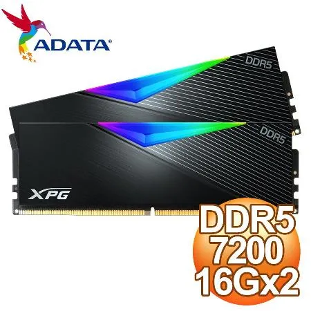 ADATA 威剛 XPG LANCER DDR5-7200 16G*2 RGB炫光記憶體《黑》