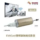 【GKI 耀麟國際】EVACast 5G 雙頻版無線投影器 Airplay Miracast 同步投影(香檳金)