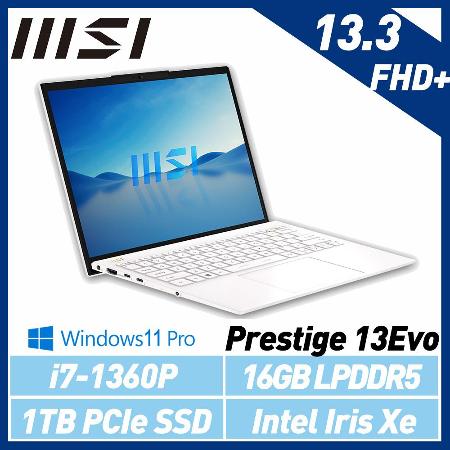 【13代新機】MSI 微星  Prestige 13Evo A13M-086TW 13吋 輕薄筆電