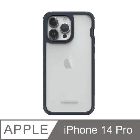 Puregear DUALTEK坦克透明保護殼 iPhone 14 Pro 海軍藍