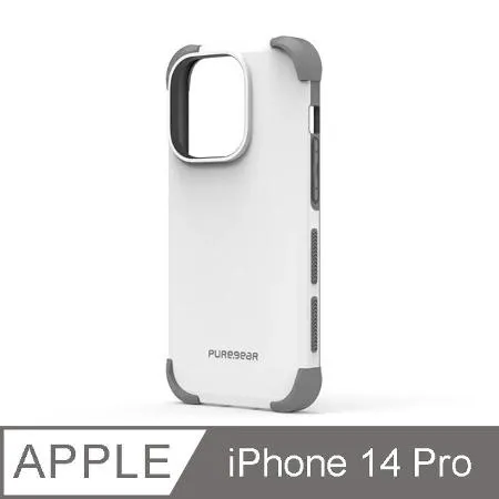 Puregear DUALTEK坦克保護殼 iPhone 14 Pro 極地白