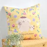 義大利Fancy Belle《Sanrio-花漾布丁狗》麂皮靠墊 45*45CM