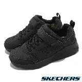 Skechers 童鞋 Uno Lite Donex 中童 黑 全黑 魔鬼氈 記憶鞋墊 皮革 運動鞋 小朋友 403671LBBK